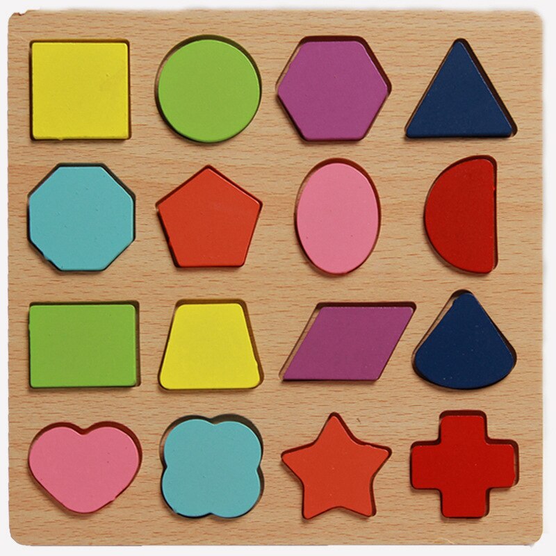 Puzzle en bois 3D Montessori pour enfants avec alphabet et chiffres