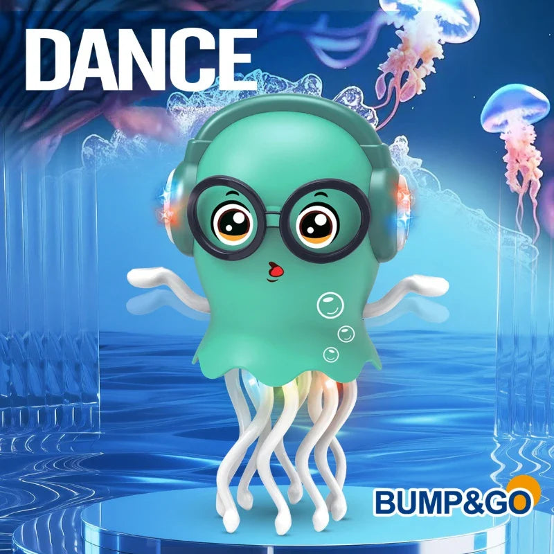 Fidtoy Electric Dancing Octopus Toy with Lights and Music for Kids