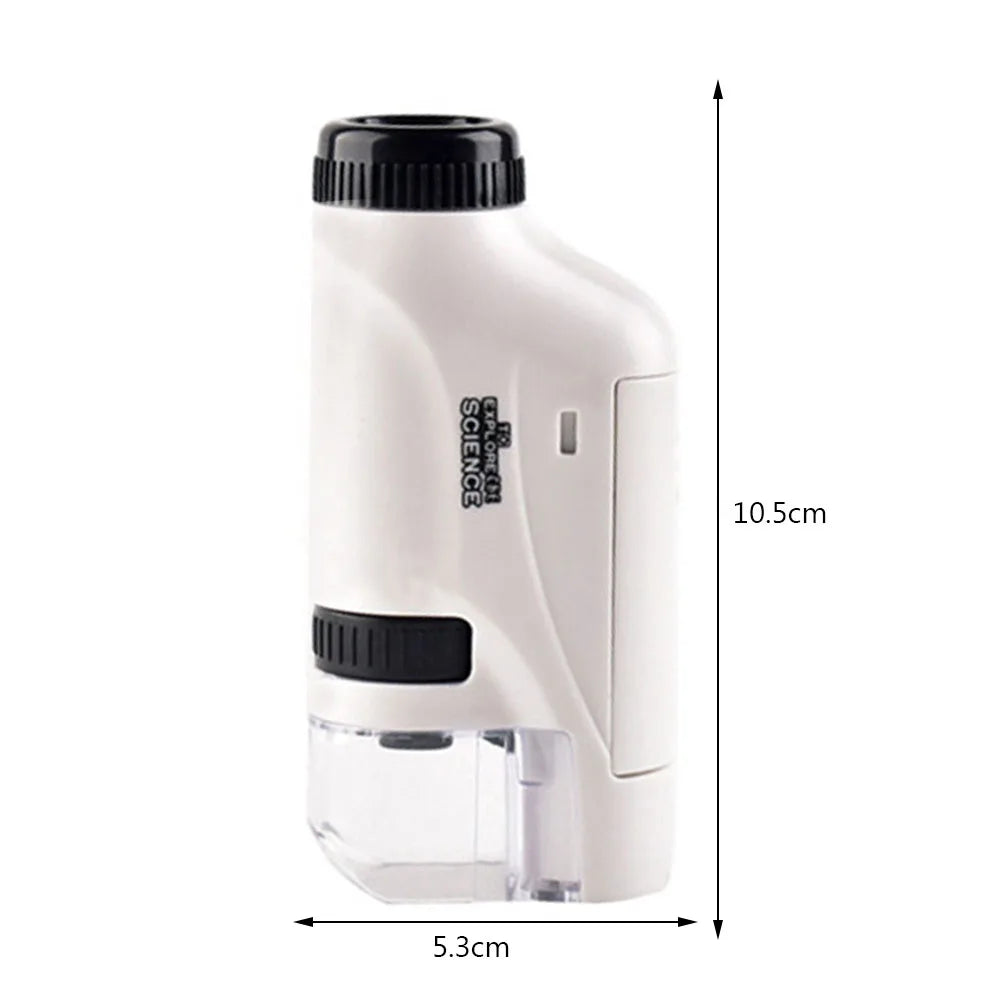 Fidtoy Kids Pocket Microscope 60X 120X Handheld STEM Science Toy