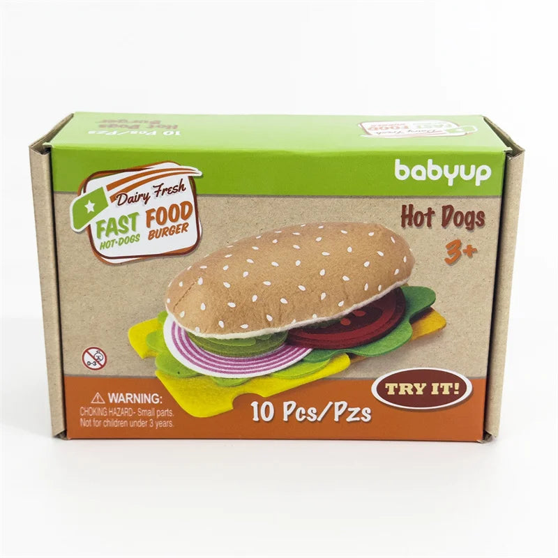 Montessori pretend play 10PCS Sandwich Set