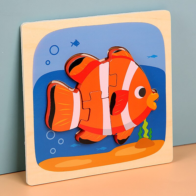 Puzzles en Bois Montessori pour Tout-petits Bébés 1 2 3+ Ans