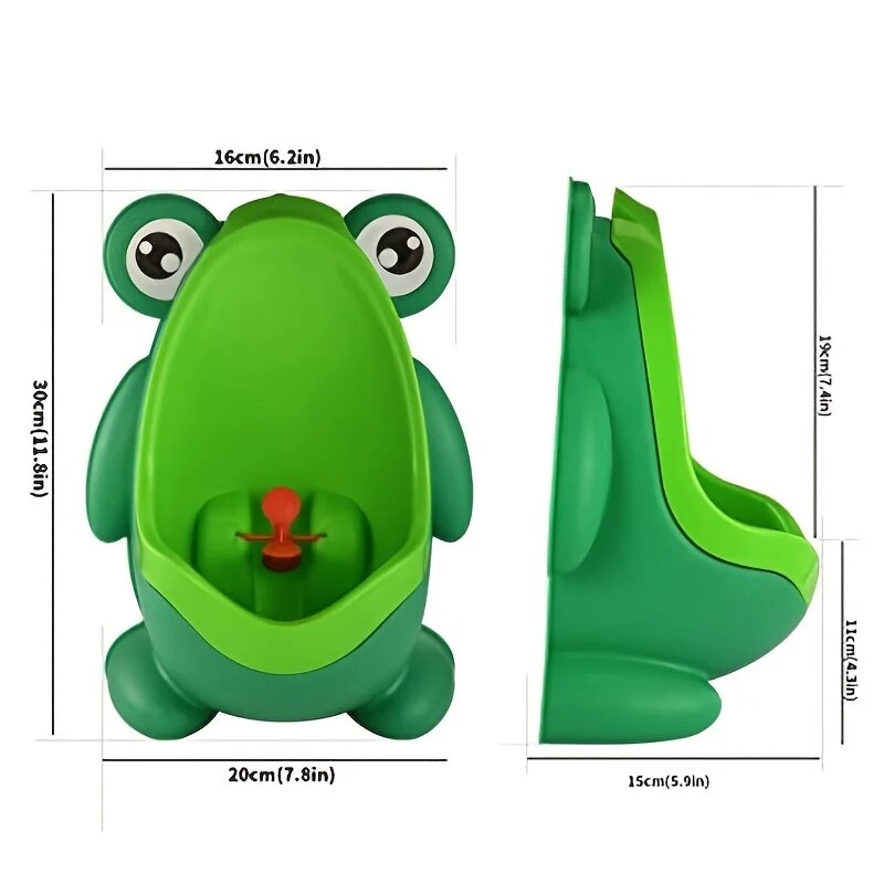 Fidtoy Frog Urinoir pour tout-petits – Entraînement à la propreté mural amusant pour garçons de 2 à 5 ans