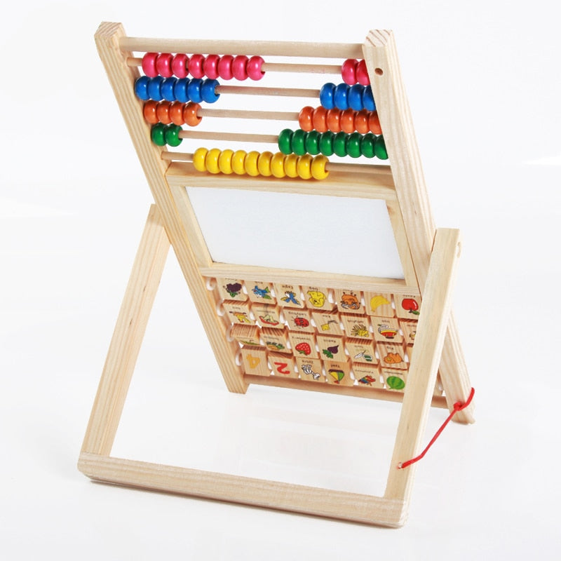 Fidtoy Montessori Counting Cognition Wooden Board Math Toy for Kids 3-10