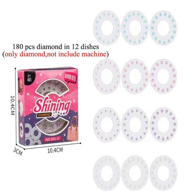 Shining Diamond Hair Decoration Stapler Machine