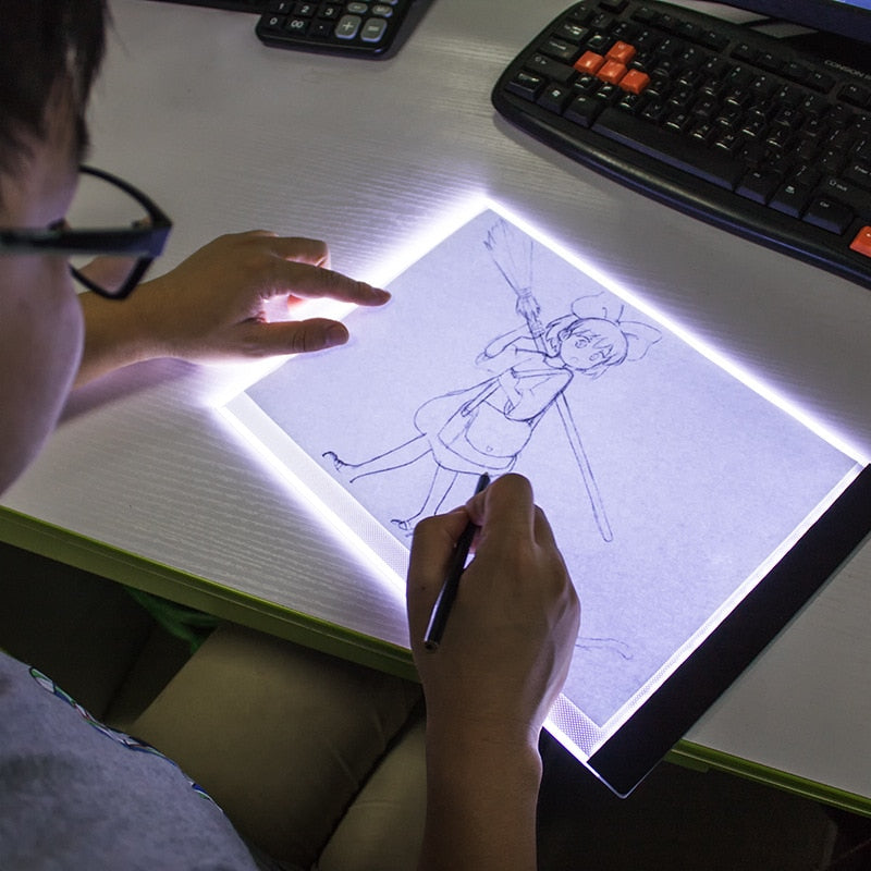 Fidtoy LED Drawing Pad for Kids Light Up Tracing Board Creative Art Tool