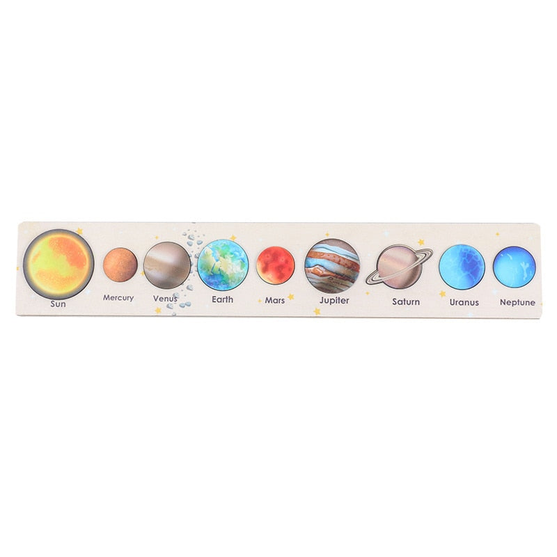 Earth Sun Solar System Planets Wooden Toys
