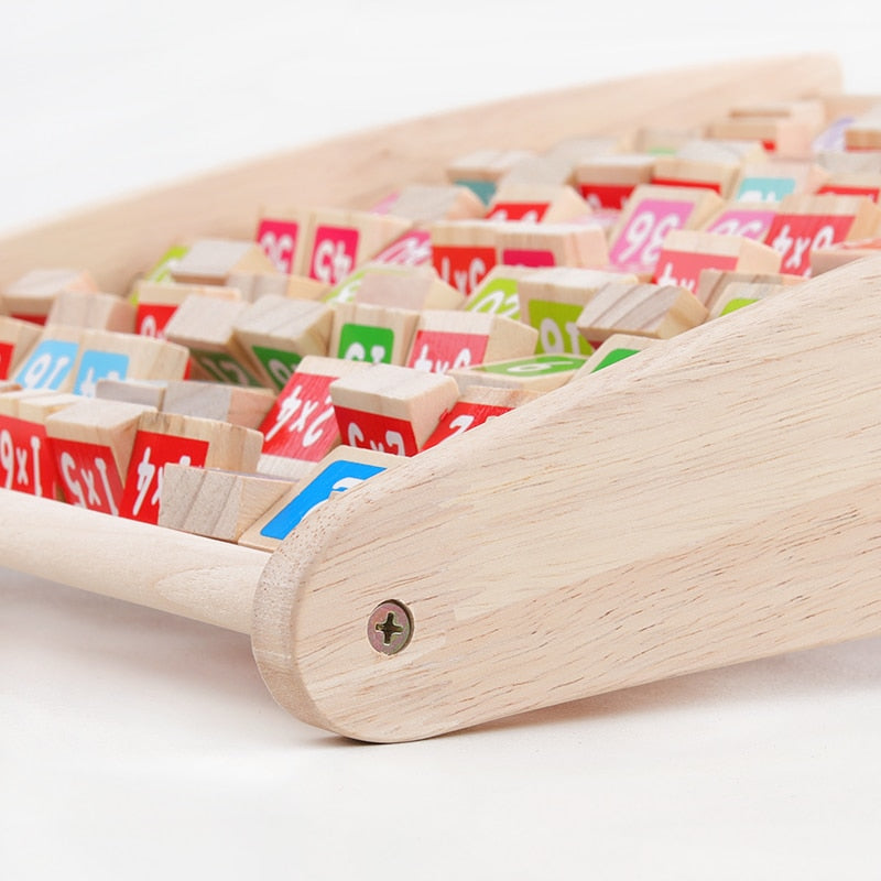 Fidtoy Wooden Counting Board for Kids – Montessori Math Toy for Ages 3-6