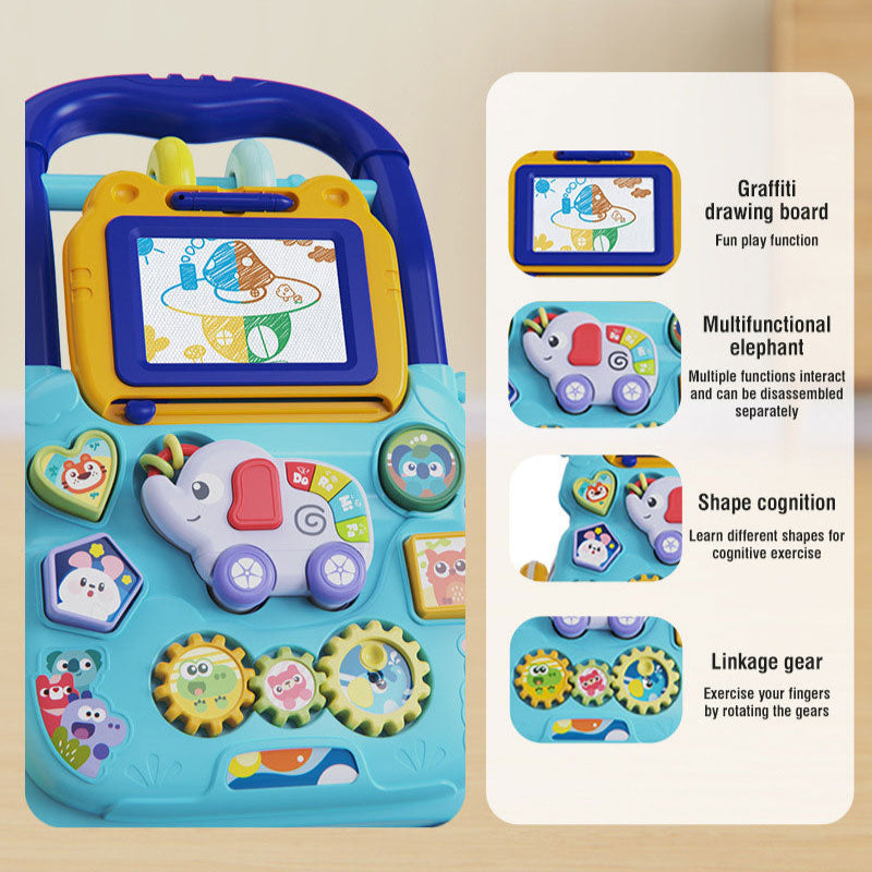 BabyWalker – Leren & Spelen – Loopwagen met Activiteitenpaneel