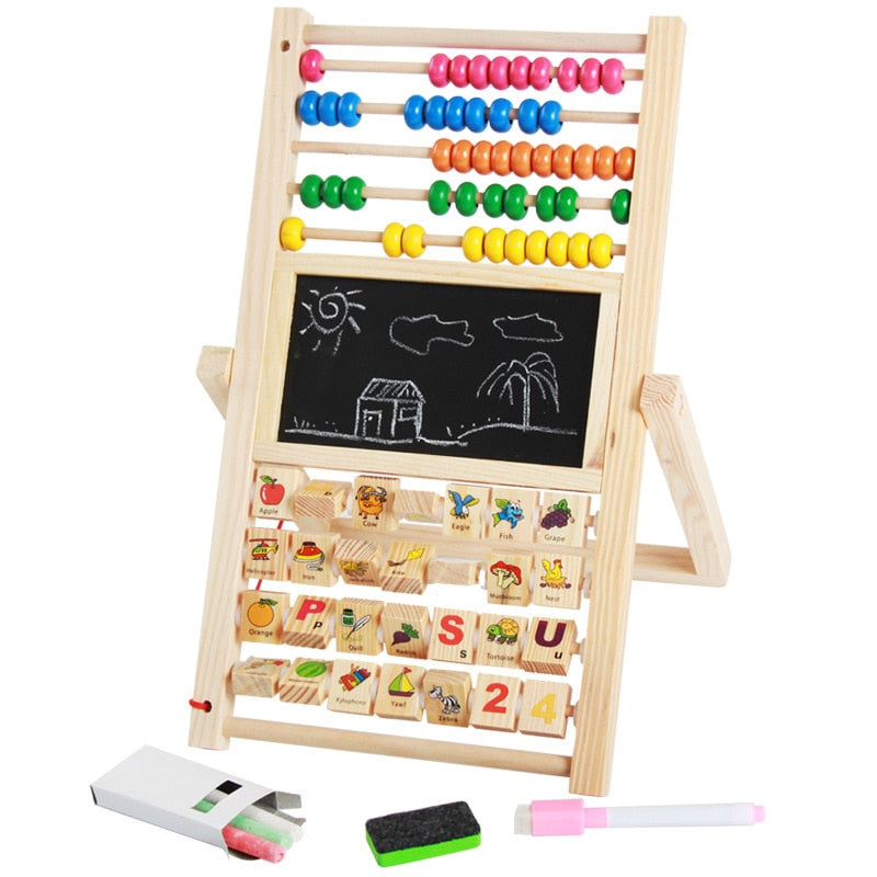 Fidtoy Montessori Counting Cognition Wooden Board Math Toy for Kids 3-10