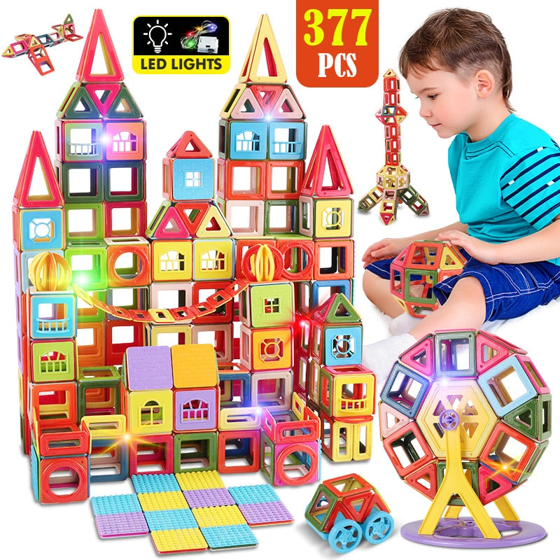 Fidtoy 3D Magnetic Building Blocks Kit – STEM Educational Toy for Kids 4+