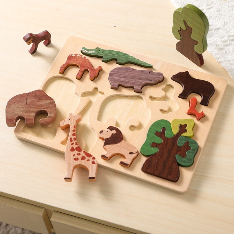Wooden Forest Montessori Puzzle