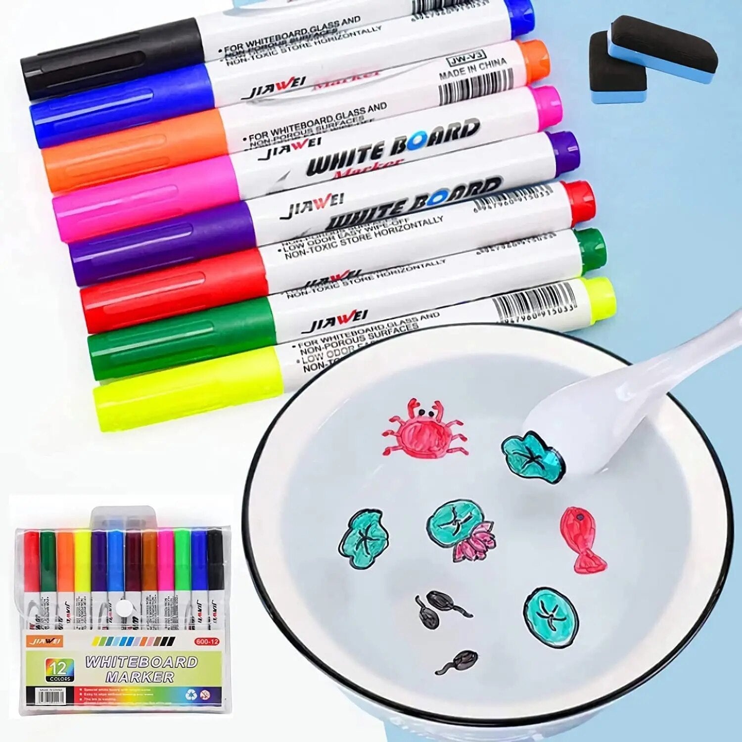 Fidtoy Magic Floating Drawing Pens Kids Water Art Creative Toy Set
