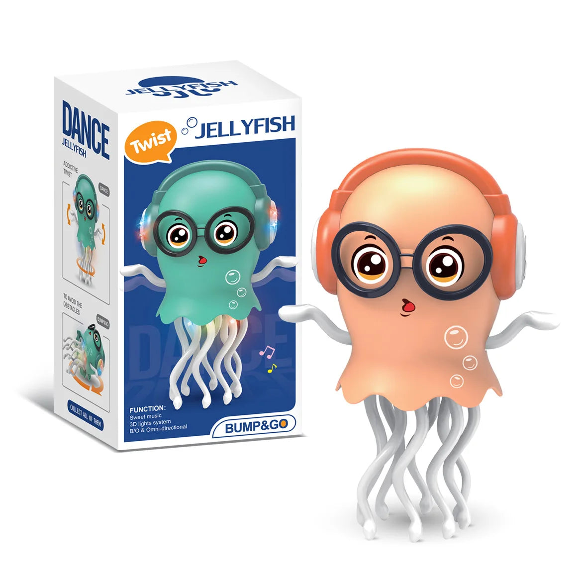 Fidtoy Electric Dancing Octopus Toy with Lights and Music for Kids