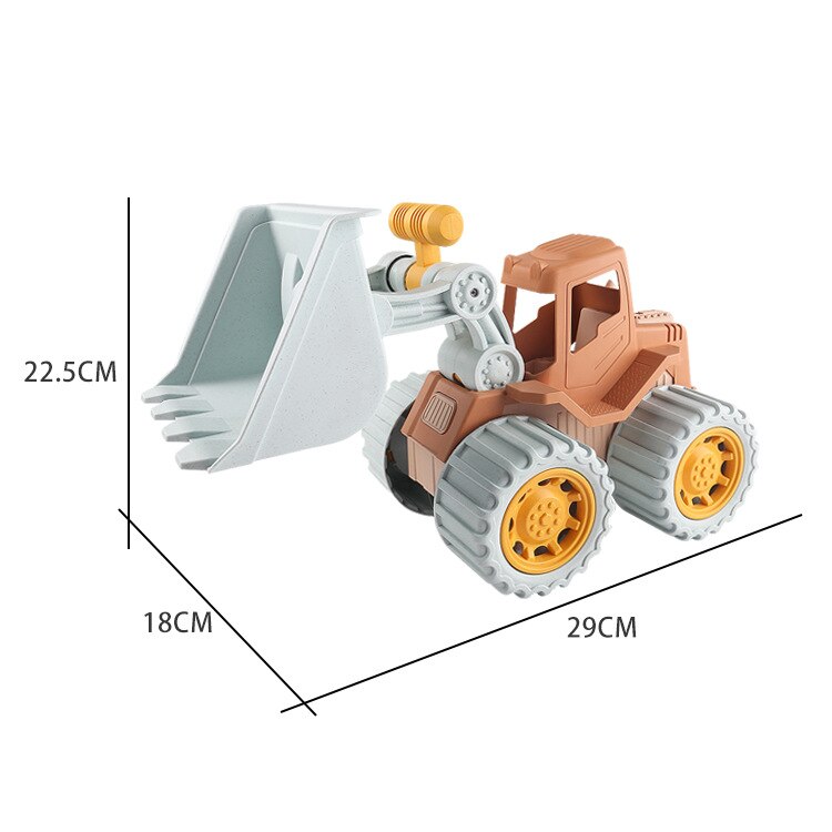 Ice Cream Cake Model Bulldozer Beach Toy