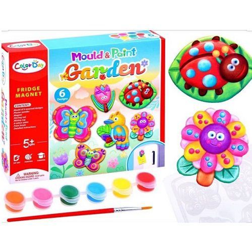 Fidtoy Mould and Paint Garden Toy Craft Kit for Kids