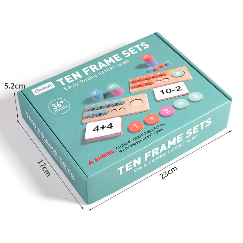 Fidtoy Diez Marcos Juego de Matemáticas Juguete Montessori para Aprender Números
