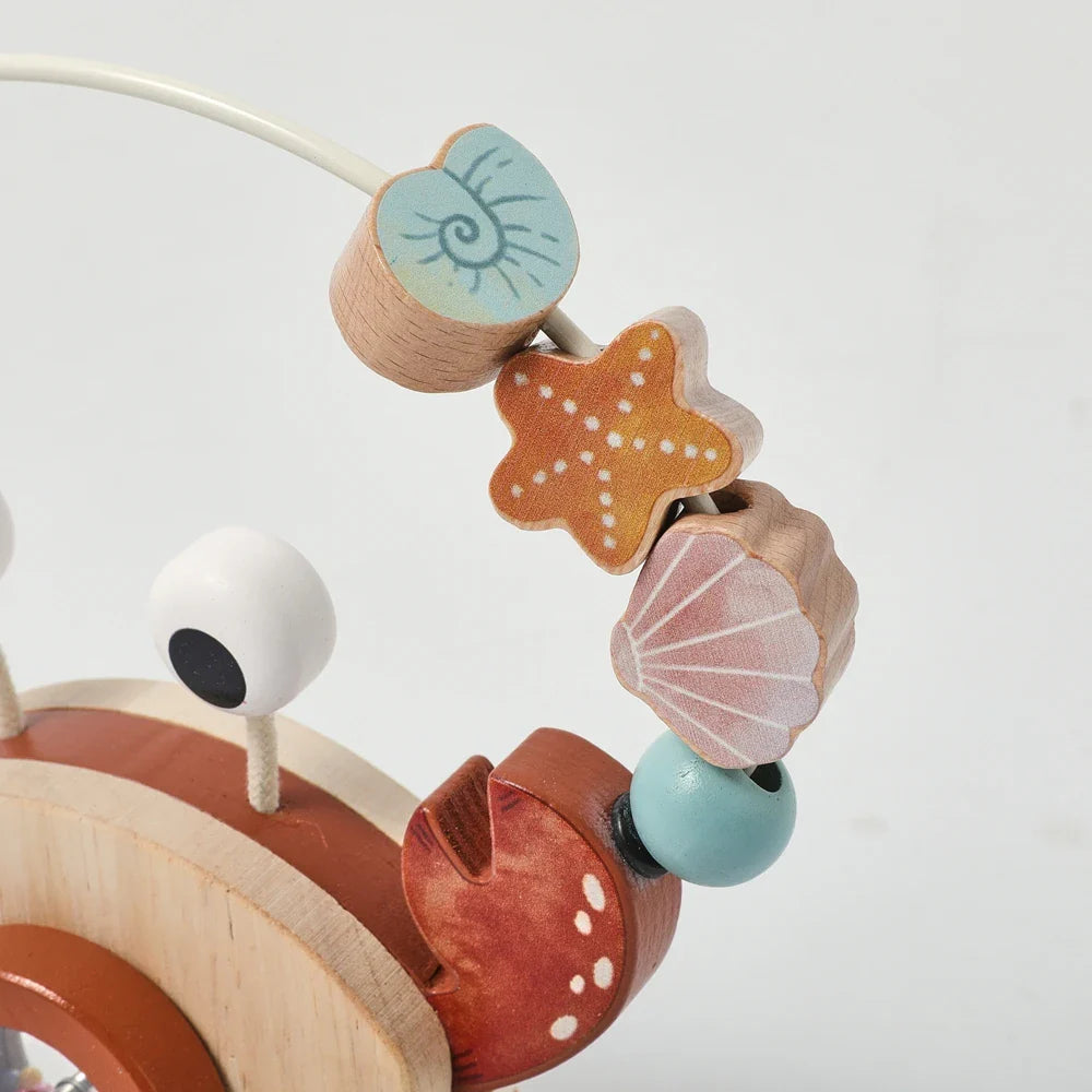 Crab Pull Toy™ – Spelen & Leren – Houten Krab