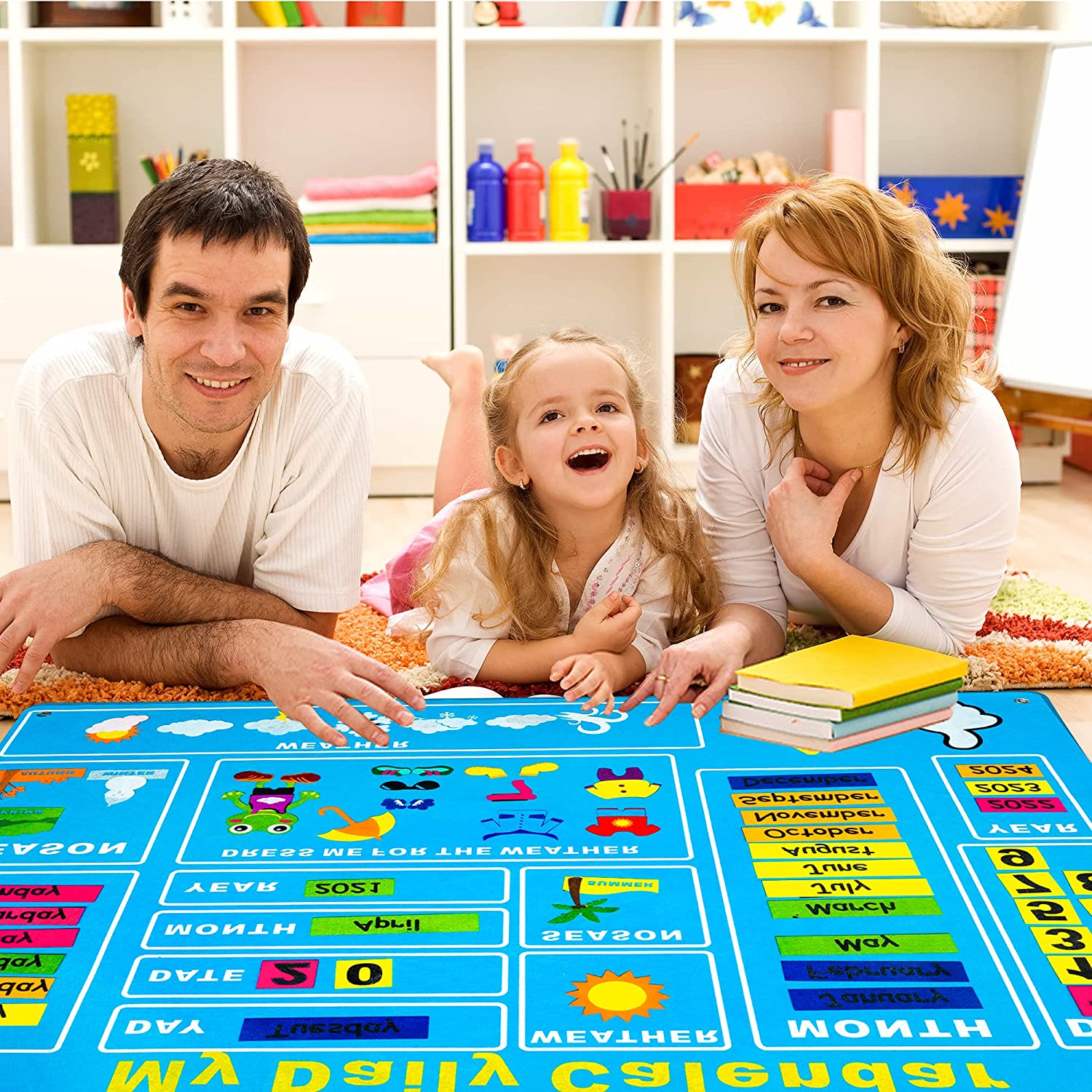 Fidtoy TinyTime Felt Daily Calendar Kit for Toddlers & Preschoolers