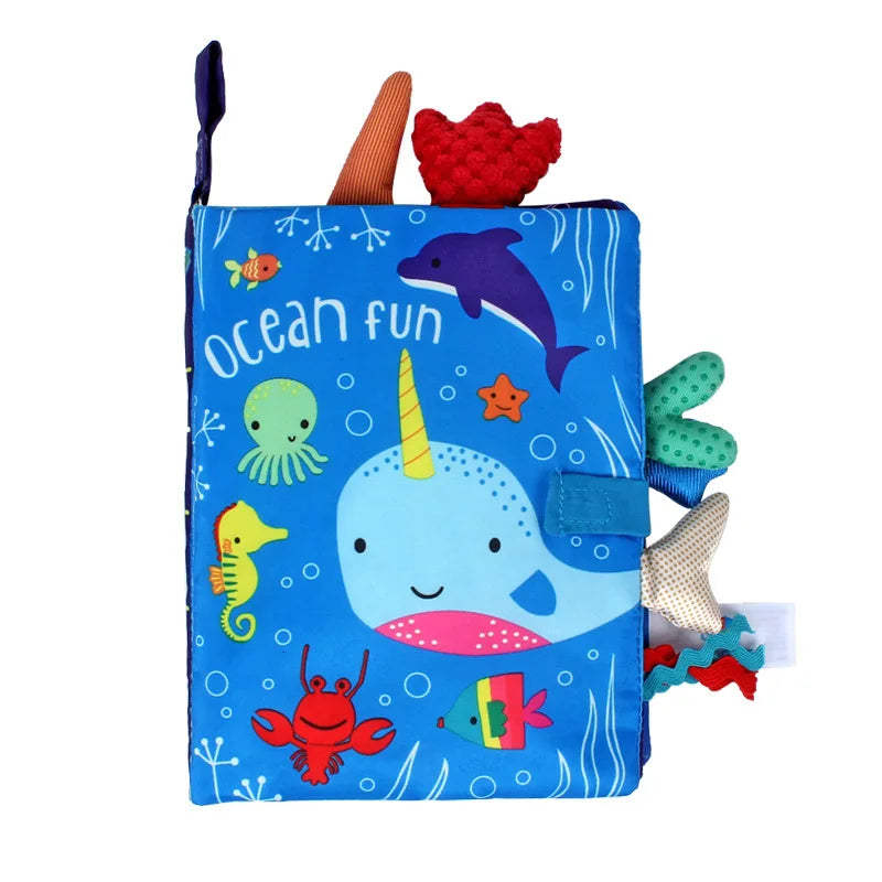 Soft 3D Crinkle Cloth Books for Babies