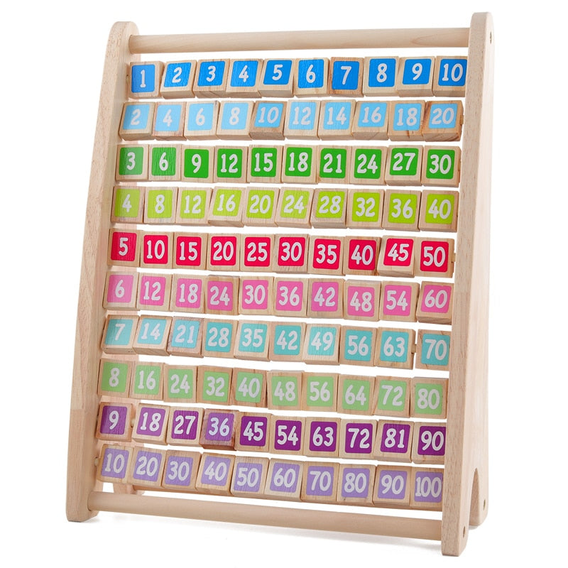 Fidtoy Wooden Counting Board for Kids – Montessori Math Toy for Ages 3-6