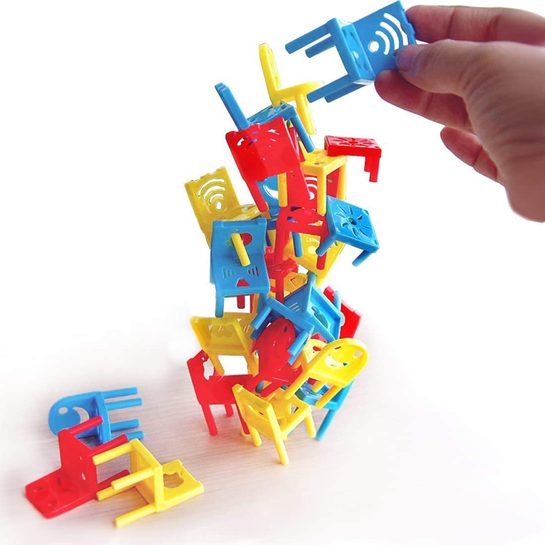 Stacking Chairs Tower Balancing Game for Children - Family Board Game