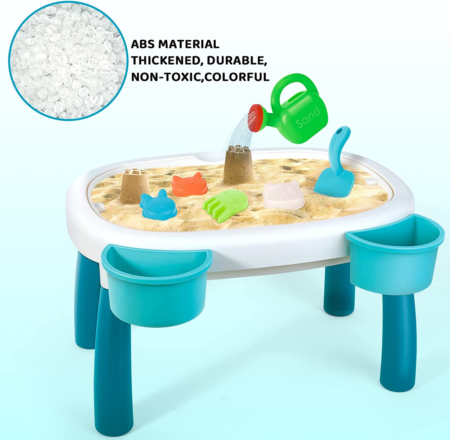 Sand and Water Table Toy for Kids Beach Toy summer Table Activity Sensory Play Sand Table Outdoor Table