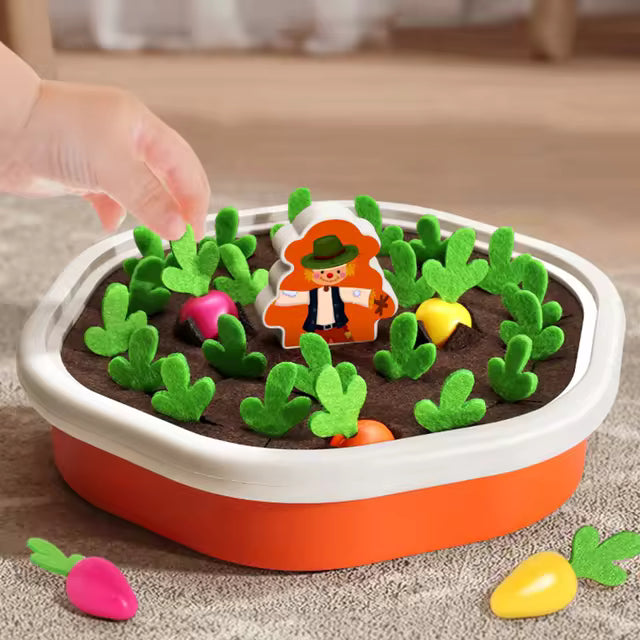 Fidtoy Radish Farm Carrot Pulling Memory Game for Kids