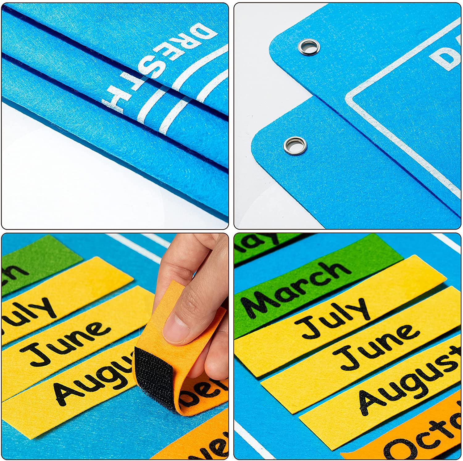 Fidtoy TinyTime Felt Daily Calendar Kit for Toddlers & Preschoolers