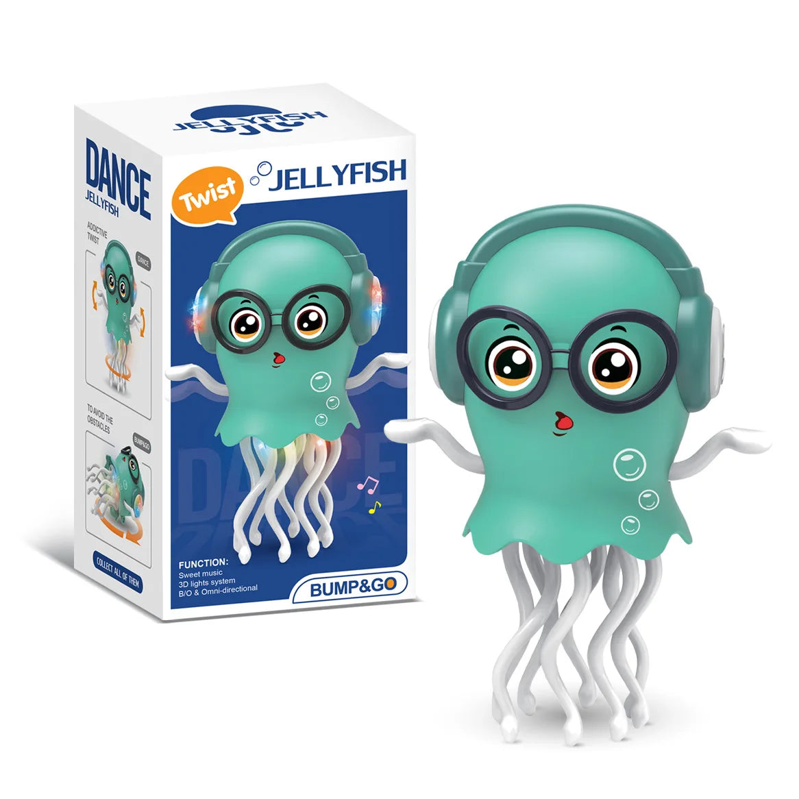 Fidtoy Electric Dancing Octopus Toy with Lights and Music for Kids