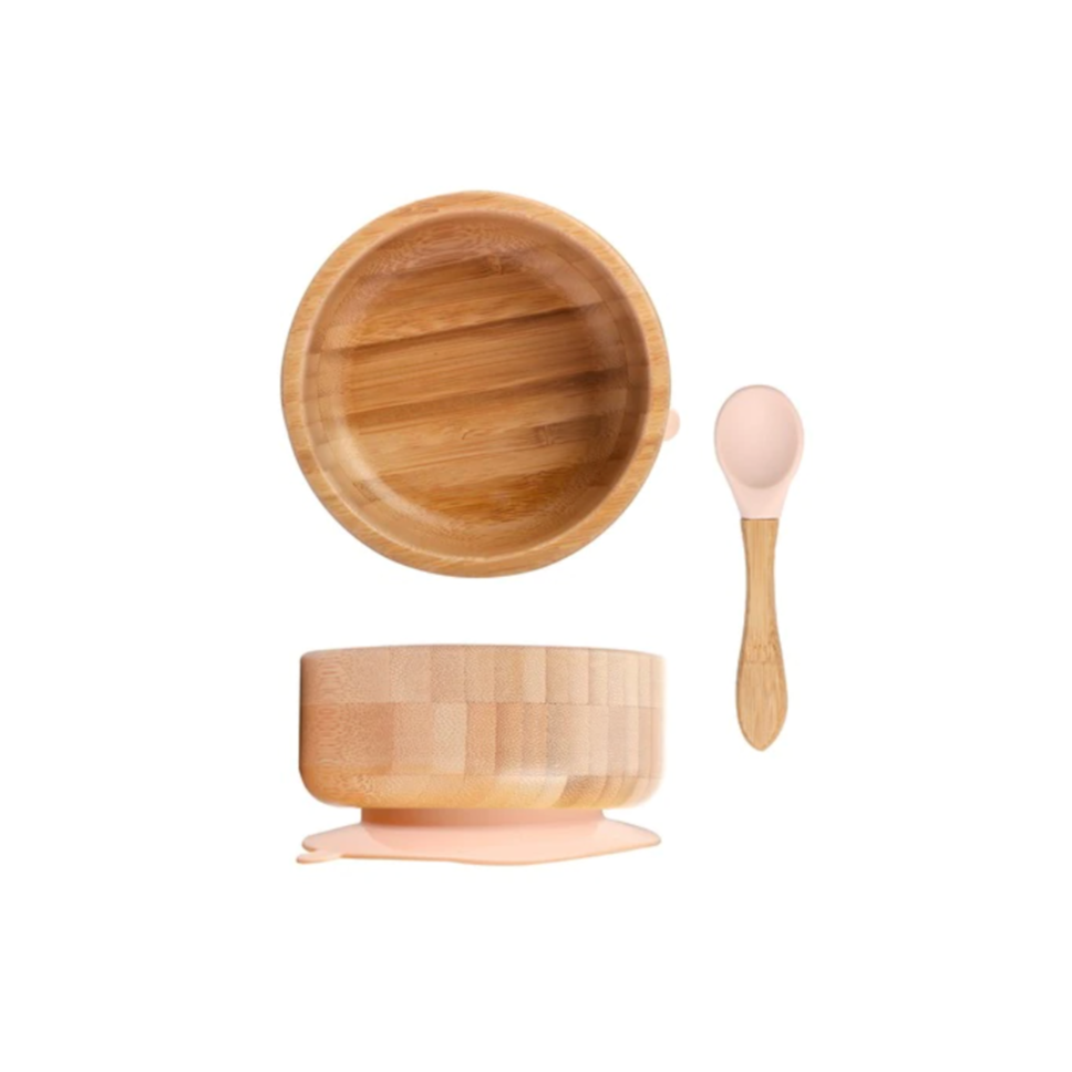 Bamboo Suction Bowl and Spoon