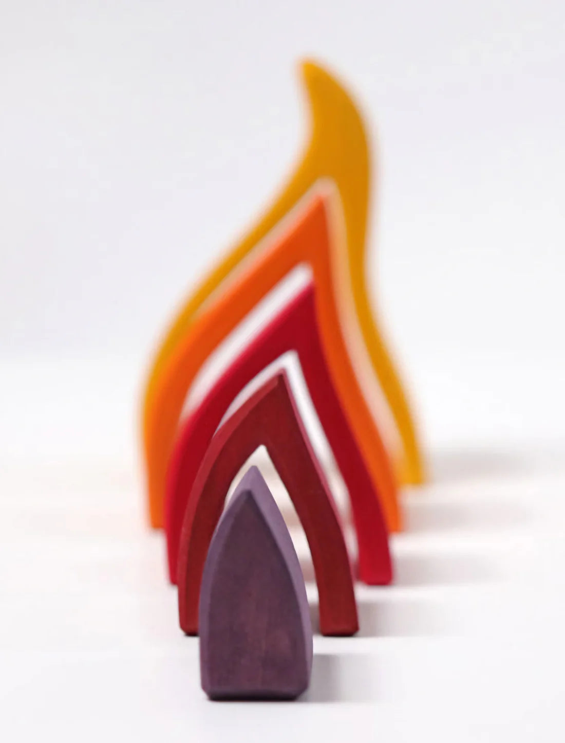 Fidtoy Fire Rainbow Toys Wooden Stacking Toy