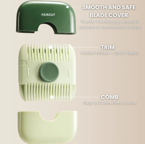 2-in-1 Travel Hair Trimming Comb