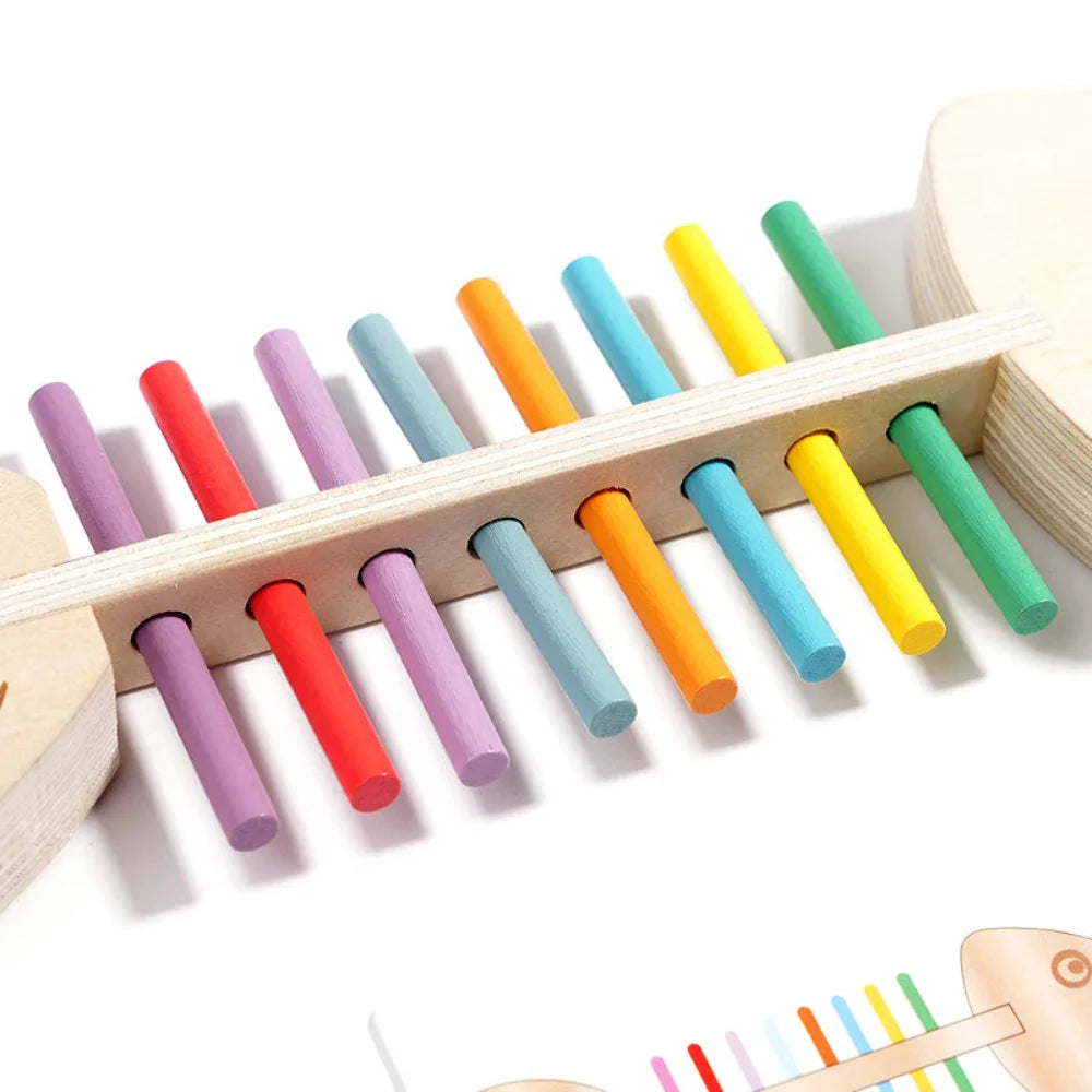 Fidtoy Wooden Balance Sticks Toy for Toddlers Montessori Learning Toy for Focus, Coordination and Color Recognition