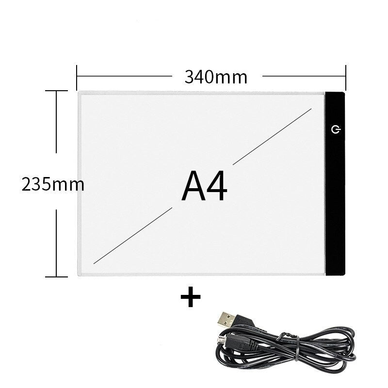 Fidtoy LED Drawing Pad for Kids Light Up Tracing Board Creative Art Tool