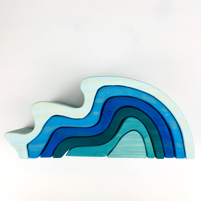 Sea waves - Rainbow wooden toys
