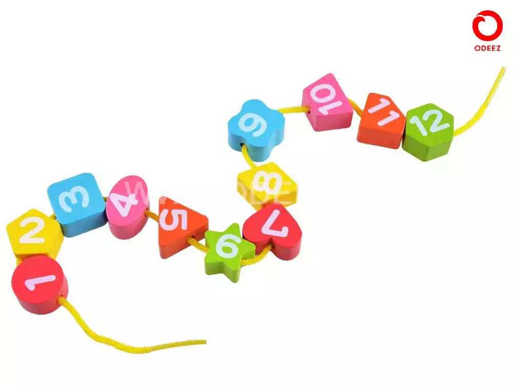 Seton Wooden Clock With Beads