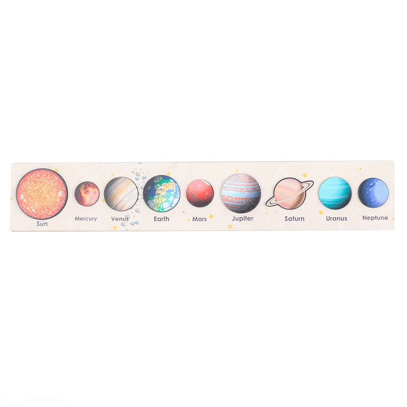 Jouets en bois Planètes du système solaire Terre Soleil