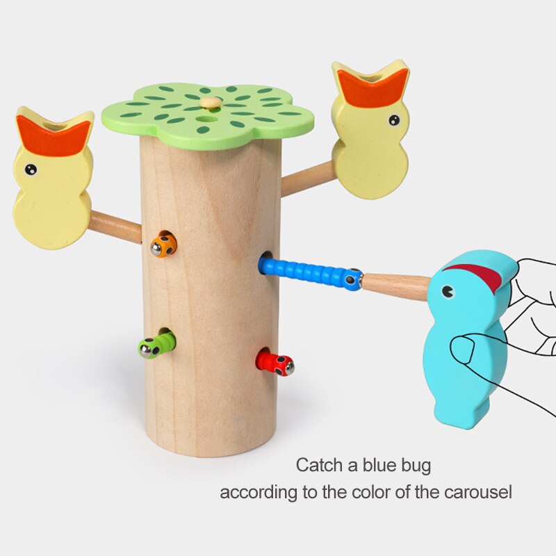 Woodpecker Magnetic Worm Catching Game B