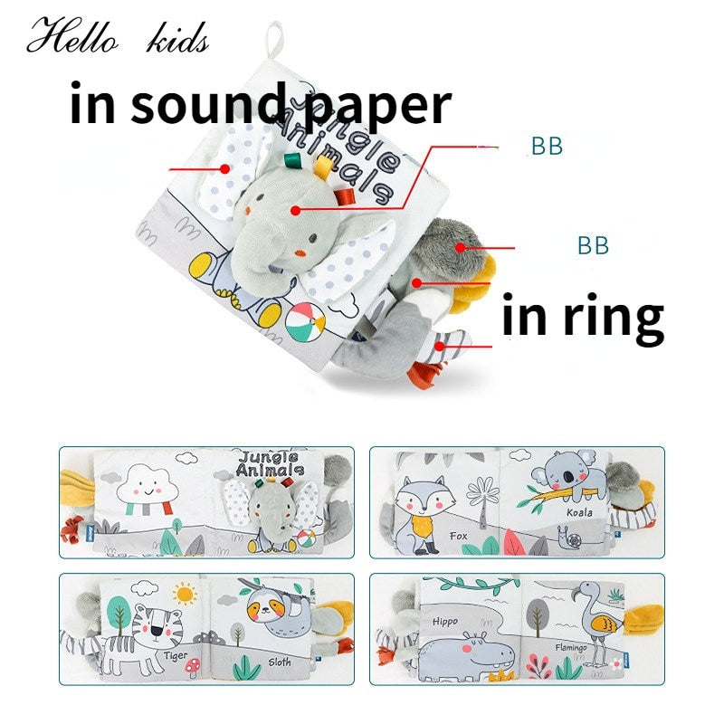 Montessori Baby Sensory Cloth Book