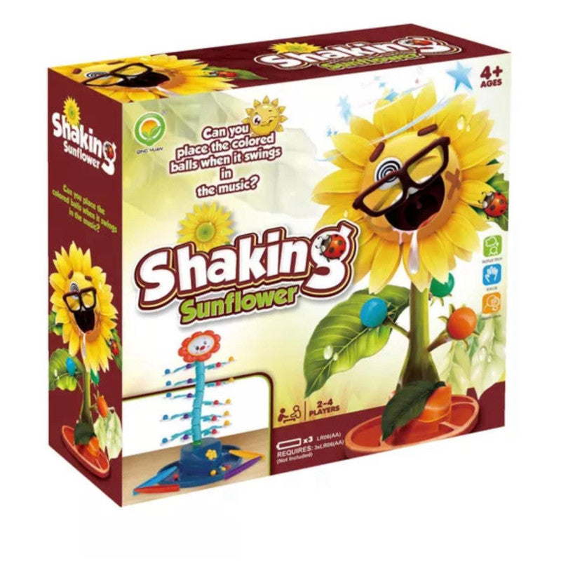 Fidtoy Shaking Sunflower Interactive Learning Toy – Balancing Bead Game for Kids