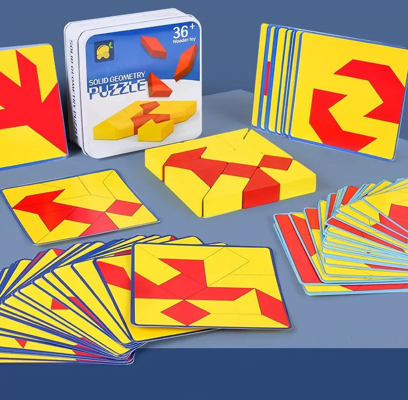 Solid Mind Pattern Wooden Puzzle