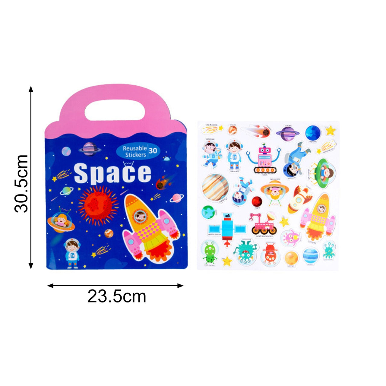Space Thematic Magnetic Sticker Boards - 128