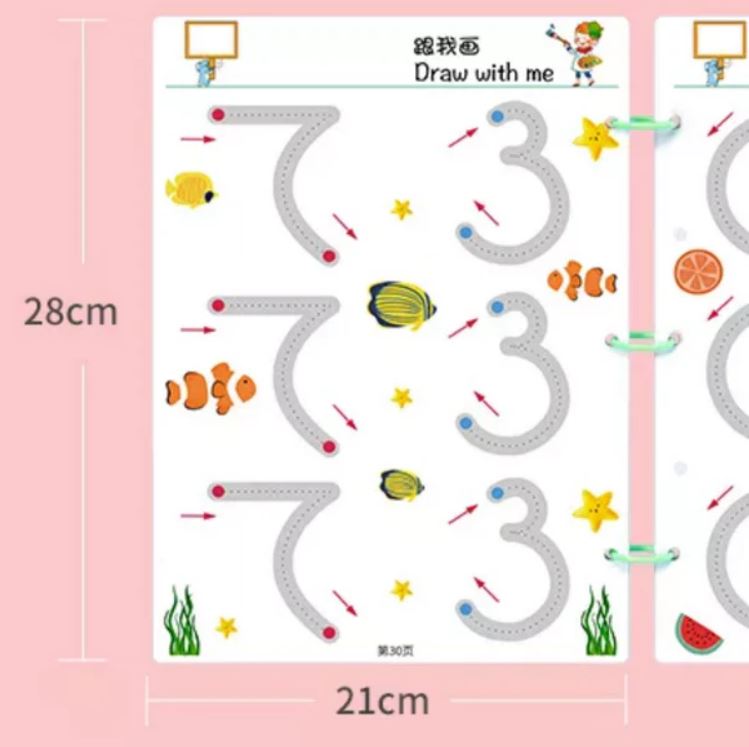 Stroke Line Writing Book