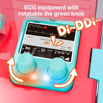 Doctor Playset for Kids Pretend Medical Station with Realistic Features & Lights - Educational Role Play Toys for 3-5 Year Old Girls and Boys - Perfect Gift for Christmas Birthday