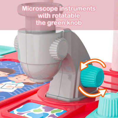 Doctor Playset for Kids Pretend Medical Station with Realistic Features & Lights - Educational Role Play Toys for 3-5 Year Old Girls and Boys - Perfect Gift for Christmas Birthday