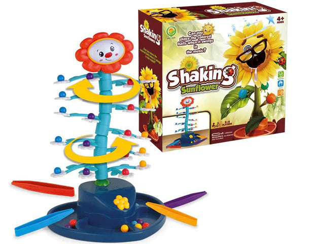 Fidtoy Shaking Sunflower Interactive Learning Toy – Balancing Bead Game for Kids