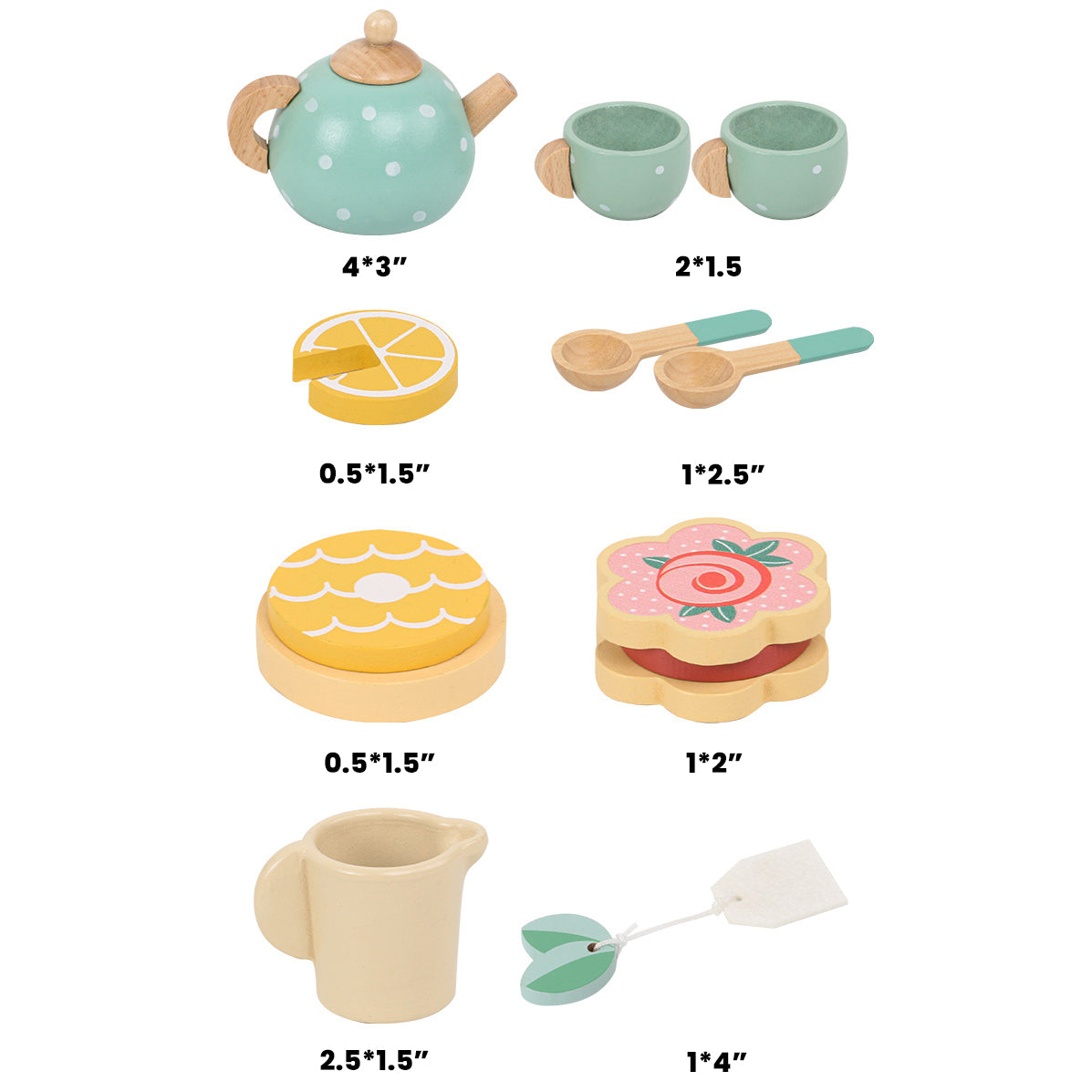 Montessori Wooden Afternoon Tea Set
