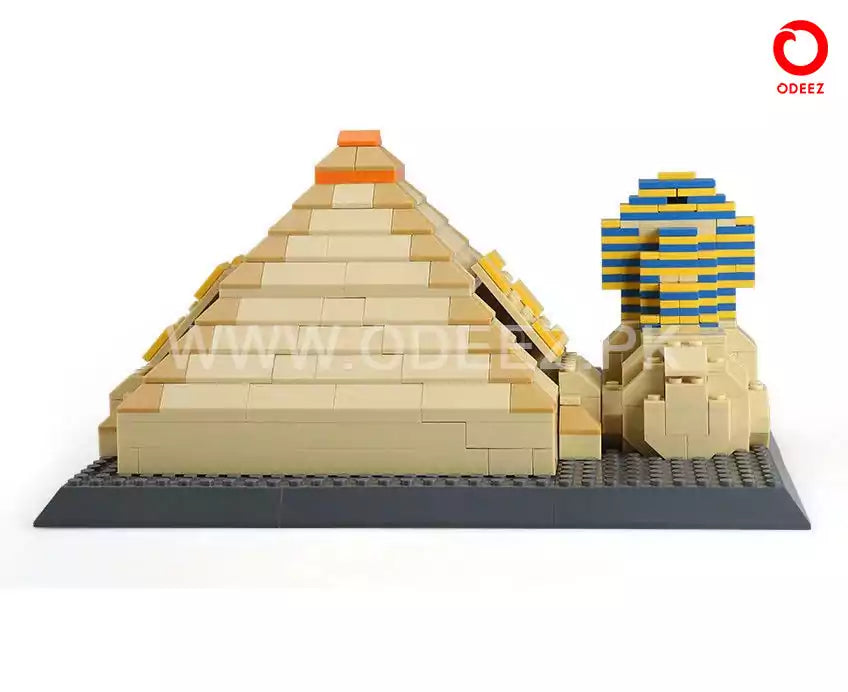 The Great Pyramids Of Giza Construction Building Blocks Model 622 Pieces - 210
