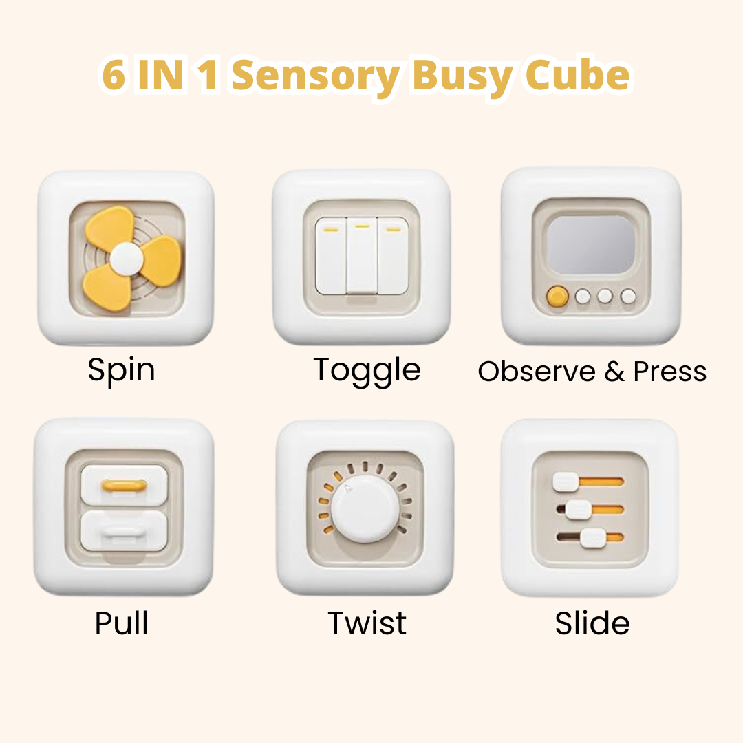 Fidtoy Montessori Busy Cube for Babies and Toddlers