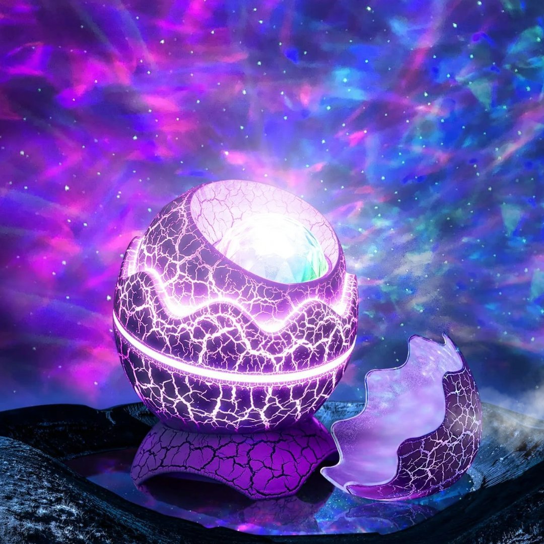 Lámpara Nocturna Proyector de Galaxias Huevo de Dinosaurio Fidtoy